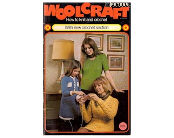 Patons Woolcraft - Hur man stickar och virkar direkt nedladdningsbar PDF 68 sidor