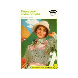 Patons 402 - 70s Crochet Patterns for Women&#39;s Vests, Jumpers and Cardigans Instant Download PDF 20 pages