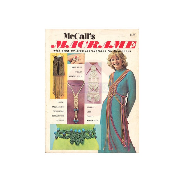 McCall's macramé 1972 Instant download pdf 64 pagina's
