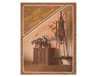 Macramé for Home Decor - Vintage 70s Macrame Patterns Instant Download PDF 24 pages