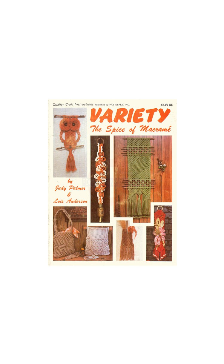 Variety the Spice of Macramé Book 1970s Macrame Patterns -  Israel