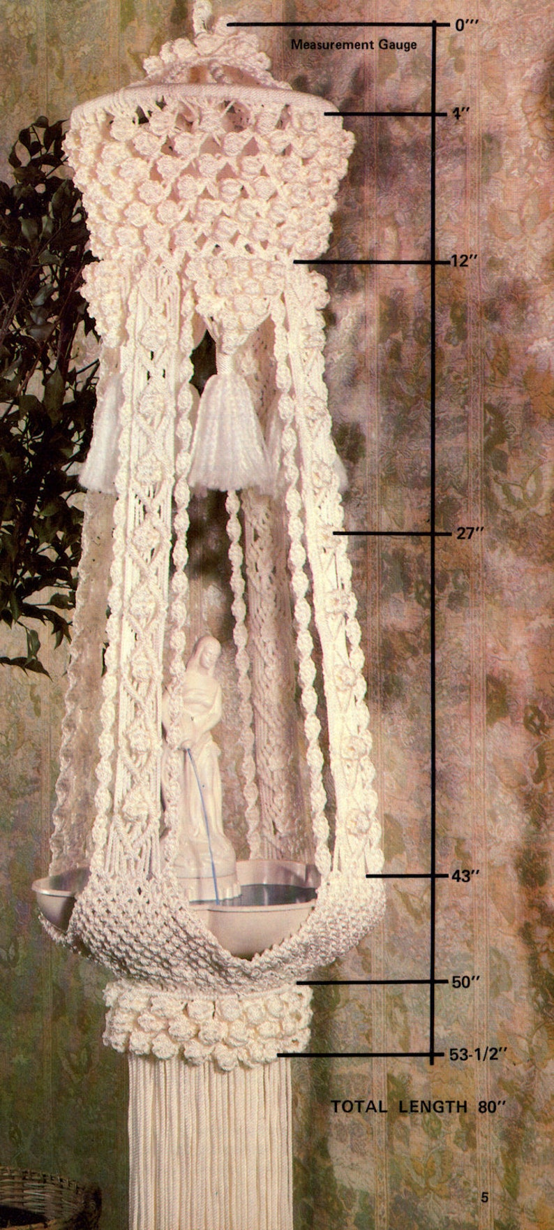 Classic Macram\u00e9-9 Vintage Macrame Patterns Instant Download PDF 24 pages