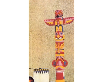 とーてむぽーる Totem Pole - Machine Embroidery Design, Totem Pole Outline