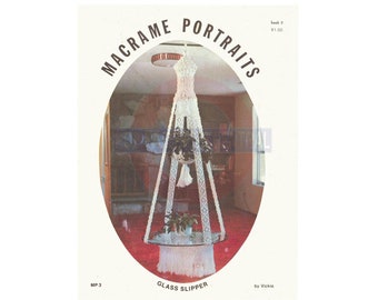 Macrame Portraits Book 3 - 12 Vintage Macrame Patterns Instant Download PDF 24 pages