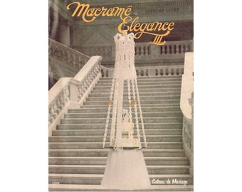 Macramé Elegance III - 20 modelli di macramè vintage Download immediato PDF 32 pagine