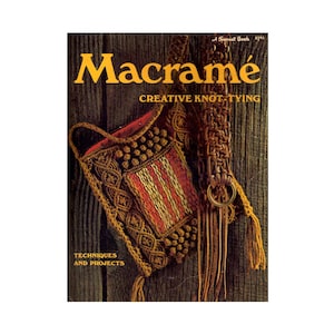 Macramé Creative Knot-tying 1973 Instant Download PDF 84 pages
