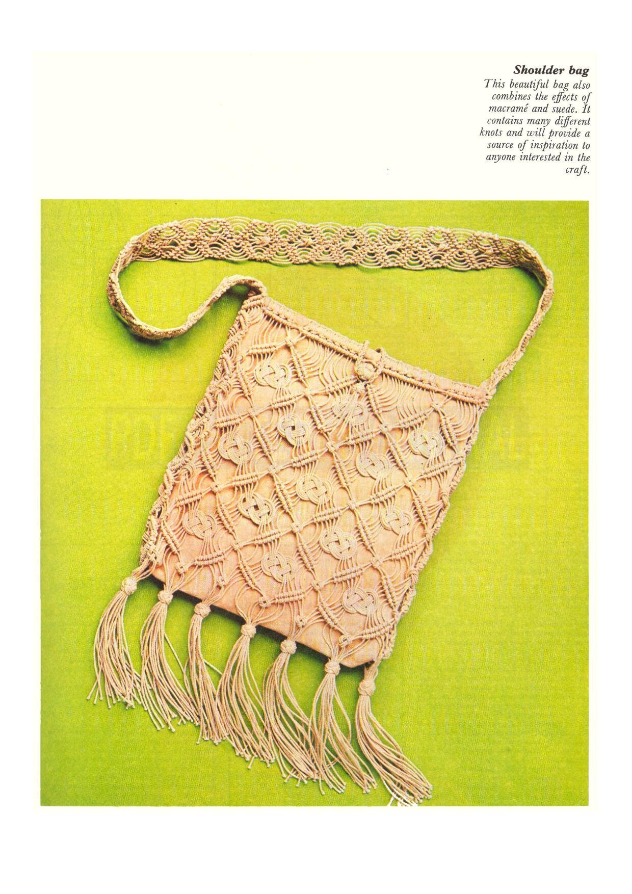 NKNIT suede macrame bag 【small】 suede macrame bag [small] – NKNIT