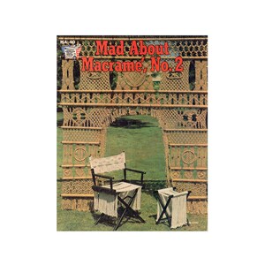 Mad About Macramé No. 2 - Vintage 70s macrame patterns Instant Download PDF 16 pages