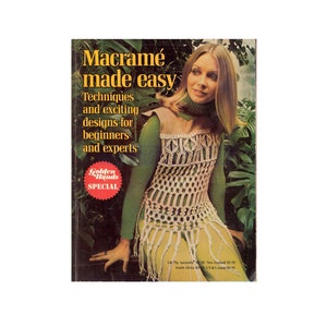 Macrame Made Easy (Golden Hands Special) 1975 Téléchargement instantané PDF 66 pages