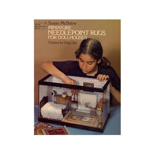 Miniature Needlepoint Rugs For Dollhouses Instant Download PDF 52 pages
