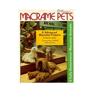 Makramédjur - 6 avancerade makramédjursprojekt, direkt nedladdning i PDF-format, 24 sidor
