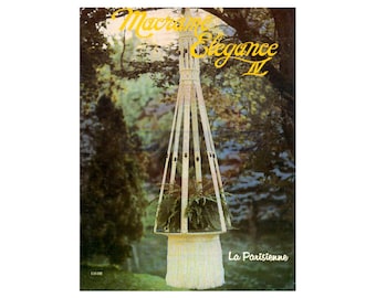 Macramé Elegance IV - 19 vintage macramépatronen PDF direct te downloaden 32 pagina's