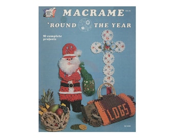Macramé het hele jaar door: tien vintage macramé-vakantiepatronen uit de jaren 70 pdf direct downloaden 16 pagina's
