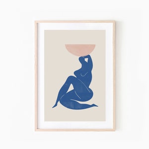 Abstrakte Wandkunst, minimalistische Kunst, Frauenfigur, Vasendekor, weibliche Figur Kunst, Figurenzeichnung, moderner Minimalist, nackte Linie Zeichnung, Körper