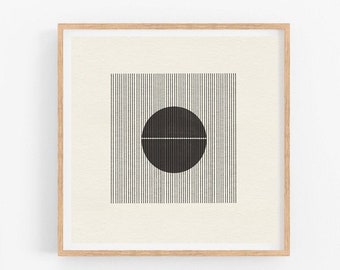 Japandi, Woodblock Style, Paper Texture, Modern Minimalist, Geometric Wall Art, Modernism Inspiration, Mid Century Modern, Woodblock