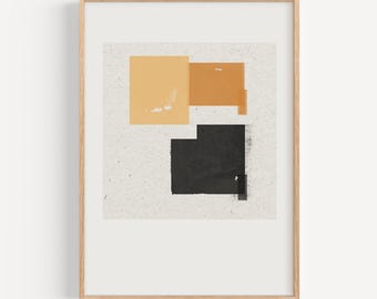 Organic Form, Minimalism Original Art Print, Framed Artwork