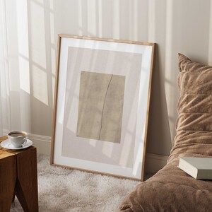 Japandi Geometriskt konsttryck: Minimalistisk skandinavisk inredning (Direkt nedladdning) bild 6