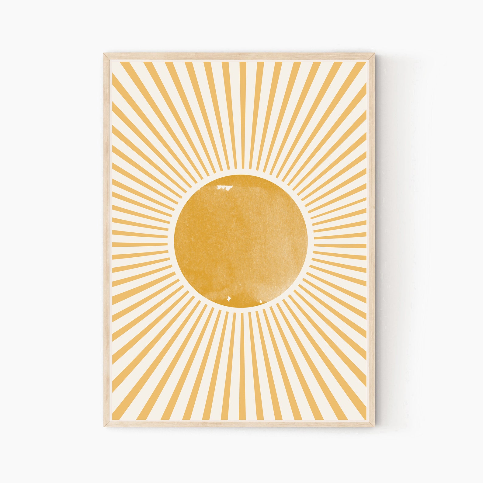 Boho Sun Print Large Sun Art Print Shining Art Poster - Etsy Singapore