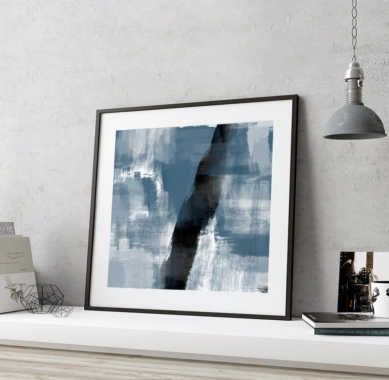 Printable Art Indigo Print Navy Blue Artwork Indigo - Etsy