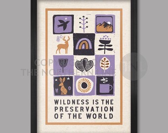 Wildheid - natuurposterafdruk