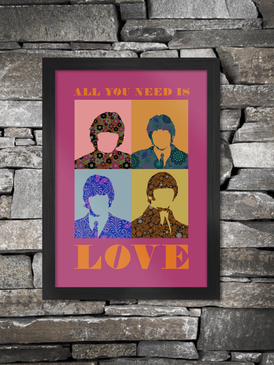 愛こそはすべて The Beatles ポスター B2 | saitoshokai.jp