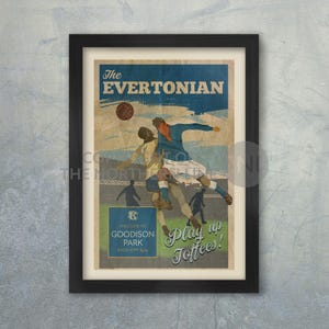 Evertonian, Everton - Football Poster Druck