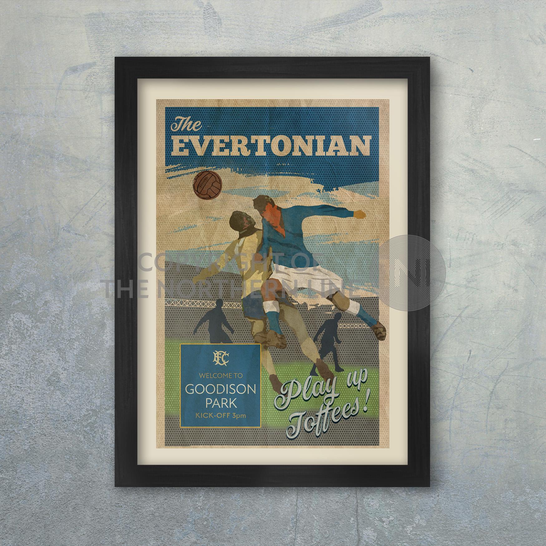 Everton FC Poster – Dominic Calvert-Lewin 23/24, A3 Wandkunst Für Fans