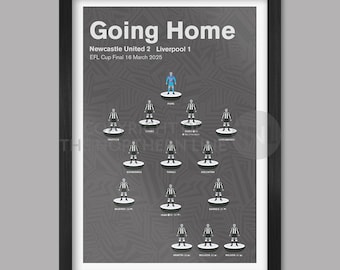 Ritorno a casa - Stampa poster del calcio del Newcastle United