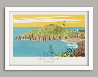 Foel y Mwnt Poster Print