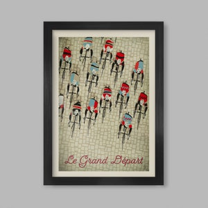 Le Grand Départ - Cycling Poster print