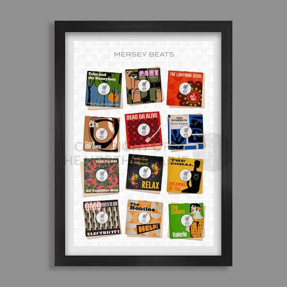 Mersey Beats - Liverpool Music Poster Print - Etsy UK