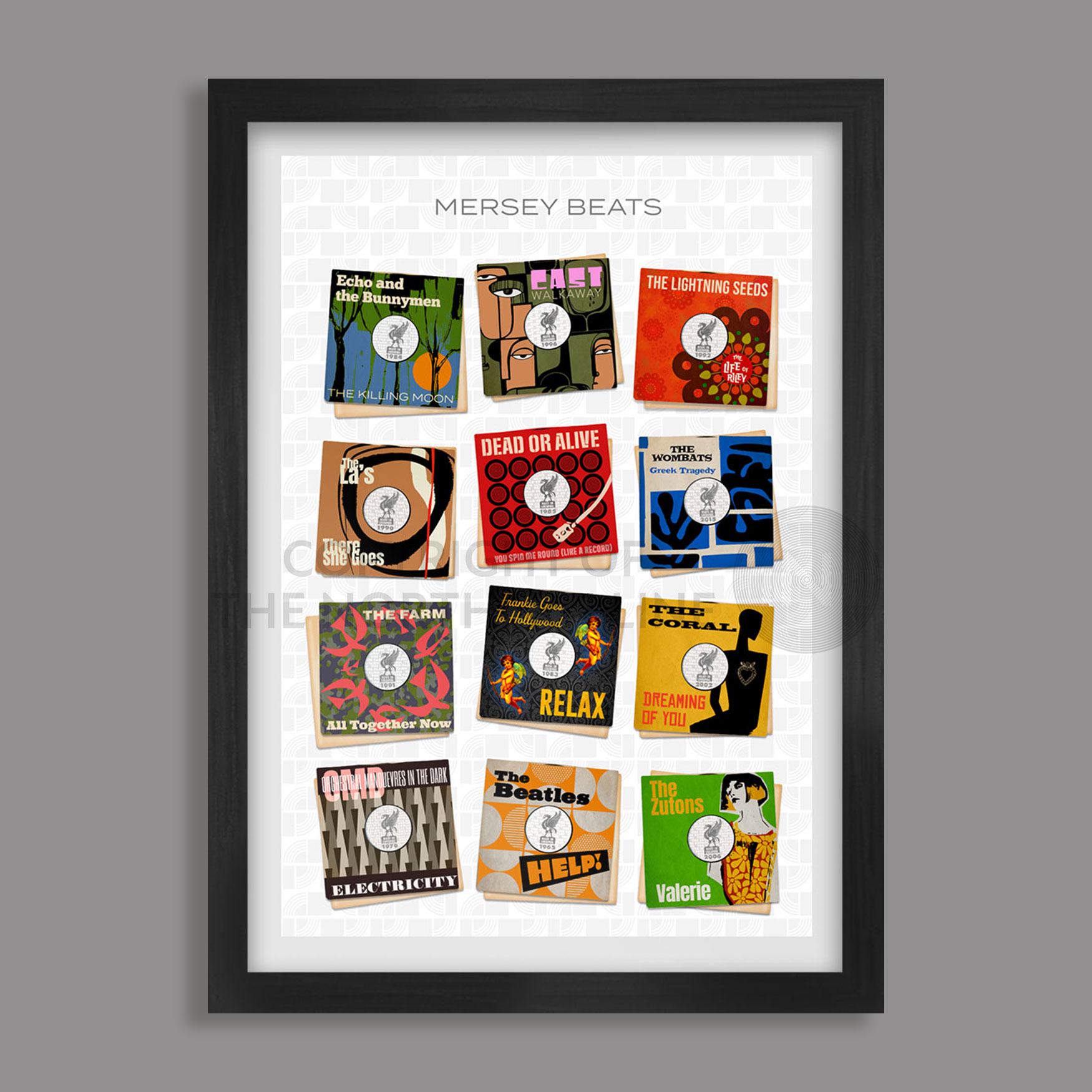 Mersey Beats - Liverpool Music Poster Print - Etsy UK