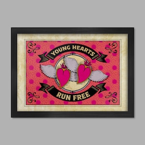 Young Hearts Run Free Music Poster Print