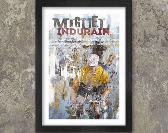 Miguel Induráin Cycling Poster Print