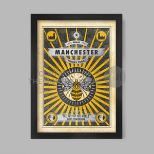 Lo que piensa Manchester - Impresión de póster
