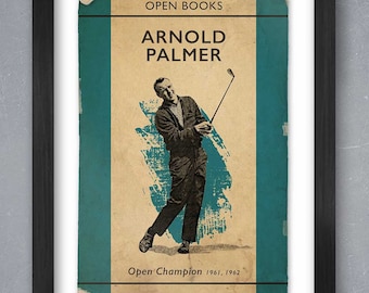 Arnold Palmer 'Open Books' Golf Poster print