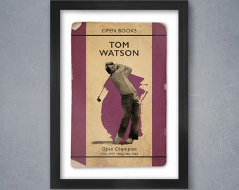 Tom Watson 'Open Books' Golf Poster print