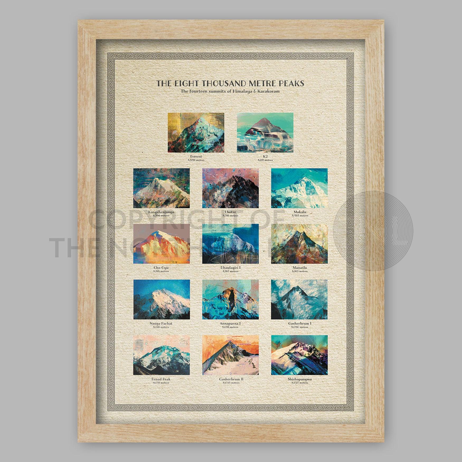 レゲエ　HIGHEST MOUNTAIN サッシ4冊&シール 8000 Metres - the 14 Highest Mountains Poster Print - Etsy