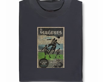 Maglietta da football in stile vintage delle Magpies