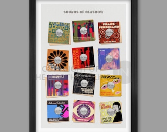 Sounds of Glasgow - Music Poster Print