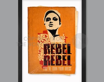 Rebel Rebel - Music Poster print
