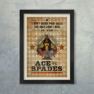 Ace of Spades - Music Poster Print