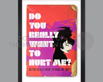 Do You Really Want To Hurt Me - Music Poster print