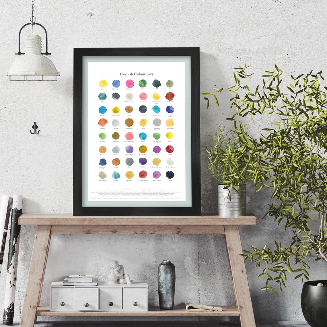 Cornish Colourways - Poster Print - Etsy