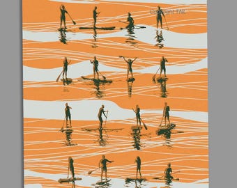 Paddleboarding Card - A6 Board Meeting Greeting Card