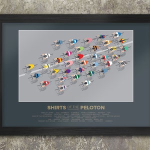 Póster de ciclismo - Camisetas del Pelotón 2