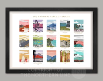 Britains National Parks Poster Print
