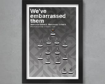 NEWCASTLE UNITED 96 - Football Poster Print