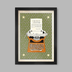 Virginia Woolf Literary Quote Print