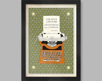 Virginia Woolf Literary Quote Print